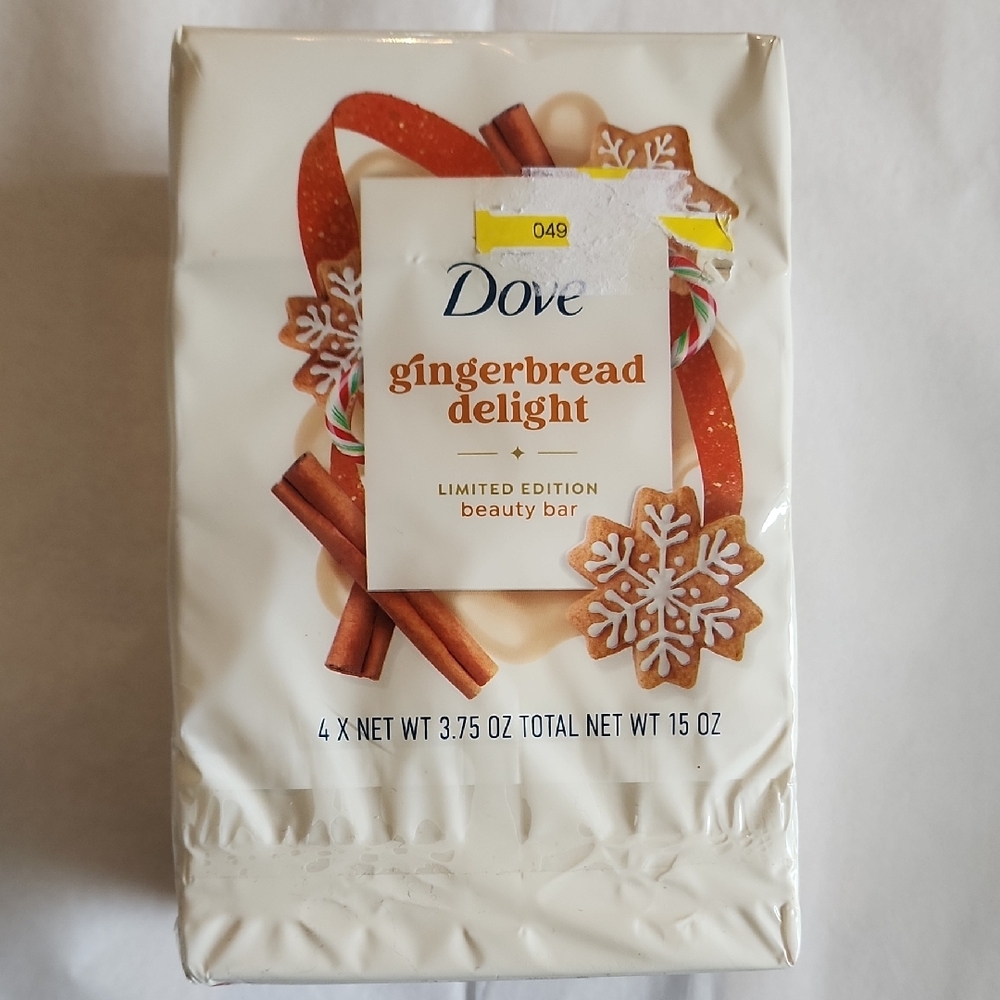Dove Gingerbread Delight Limited Edition Beauty Bar - White